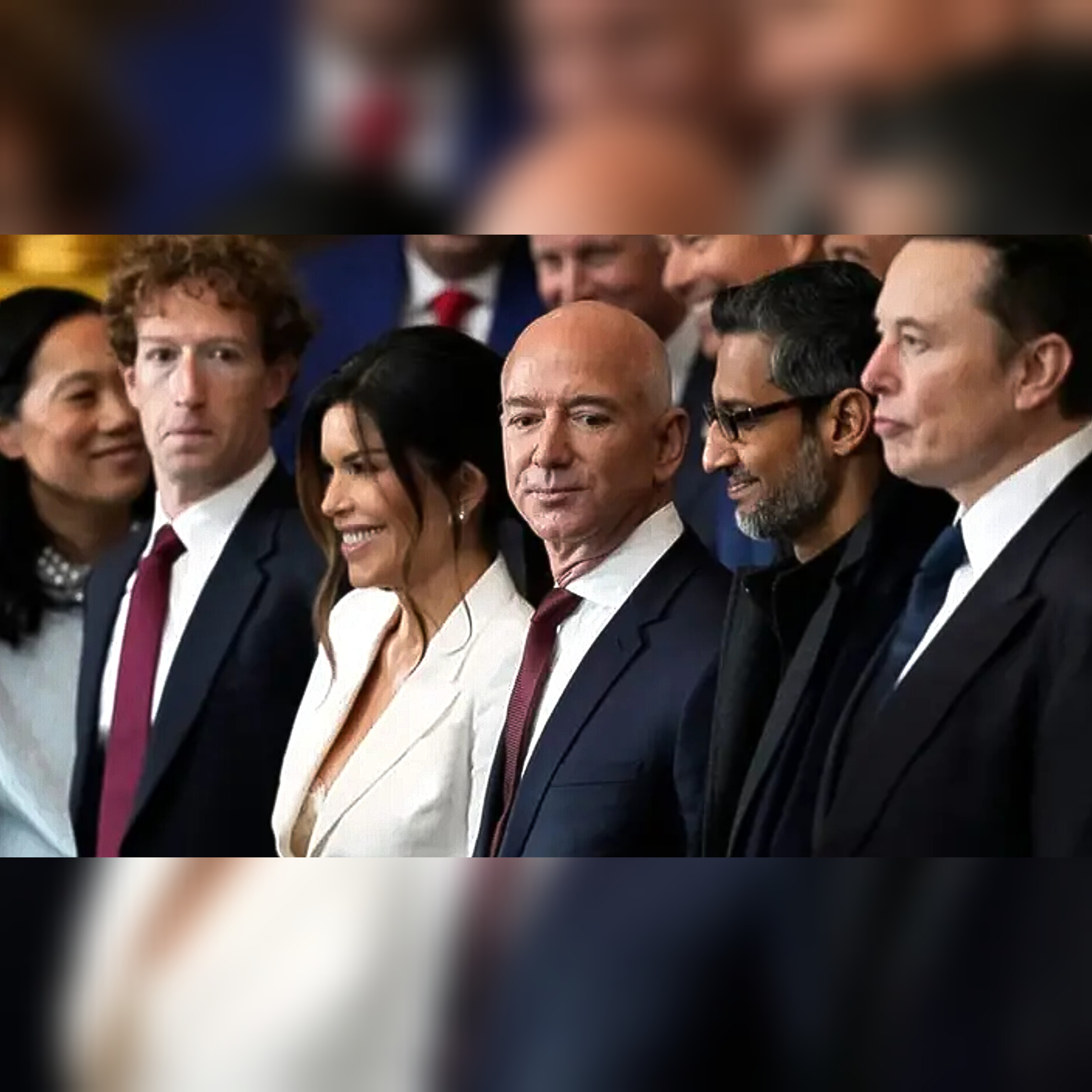 Mark Zuckerberg, Elon Musk, Jeff Bezos